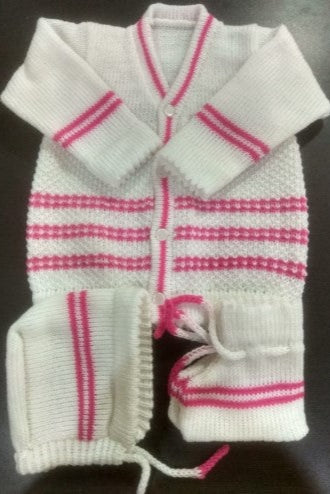 Super White Baby Woolen Set